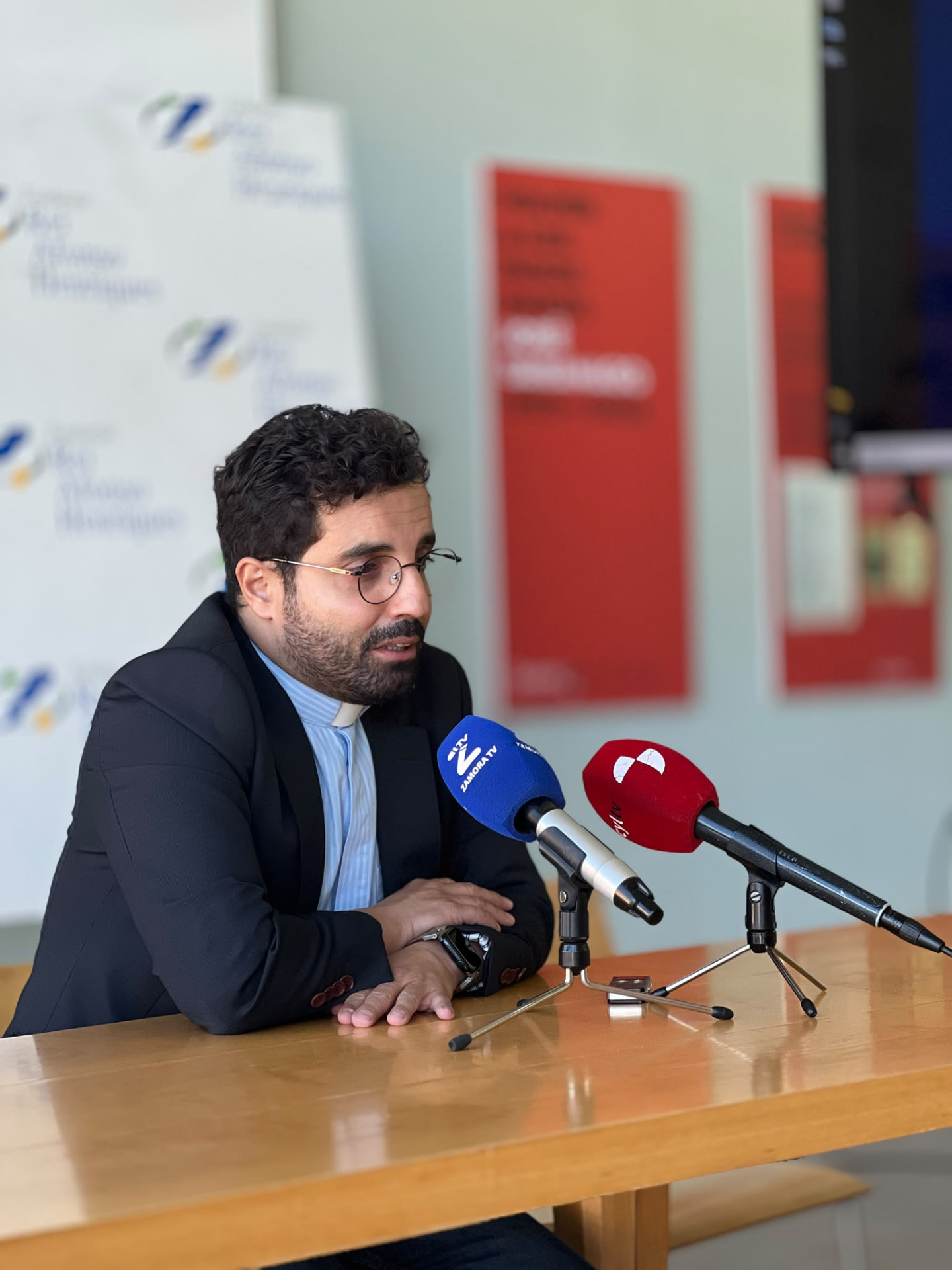 Declaraciones a la prensa en la Fundación Rei Afonso Henriques, Zamora